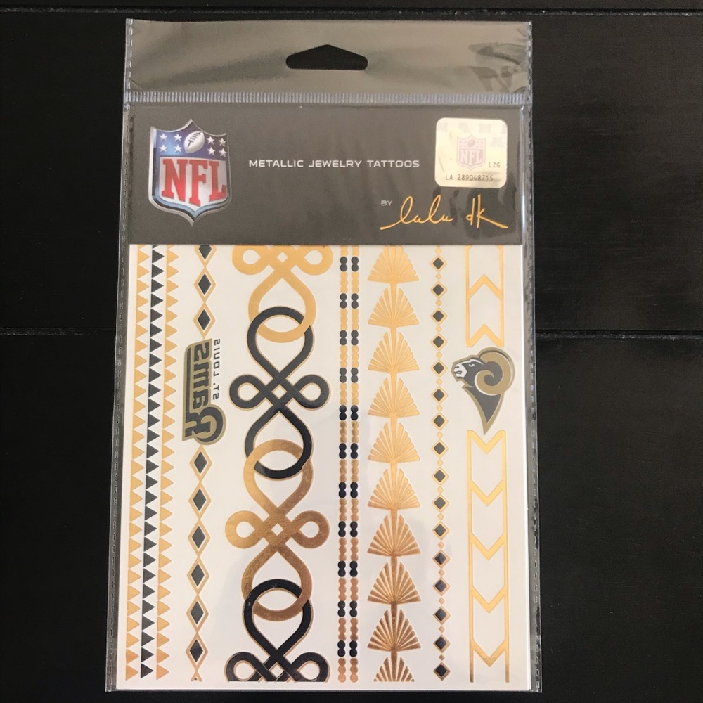 Rams Lulu DK Metallic Jewelry Flash Tattoos